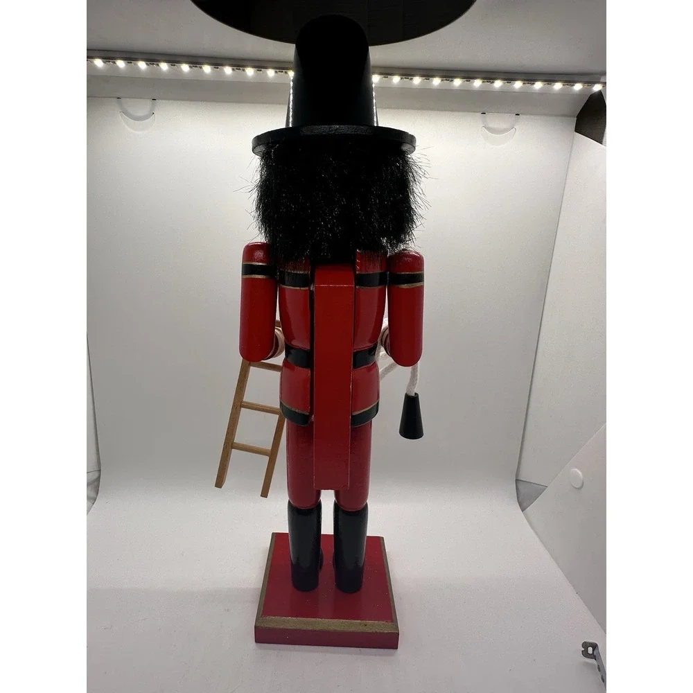 Hobby Lobby Firefighter Nutcracker‎ Wooden Figurine 14